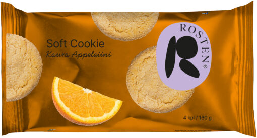 Rosten Gluteeniton Soft Cookie Kaura-Appelsiini 160 g